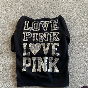 VS Pink zip up hoodie